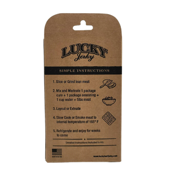 Jerky Making Kit | 12 oz. Box | Red Pepper Flavor | Sweet & Hot Combination | Punch Of Heat | Coarse & Fine Ground Cayenne Pepper Blended With Brown Sugar | Easy To Assemble | Fun Family Project | Seasons 20 LBS. Of Meat